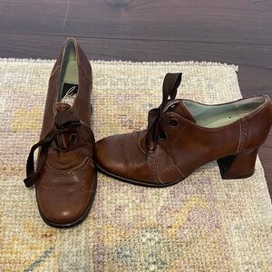 Charles Jourdan Brown Heeled Boots